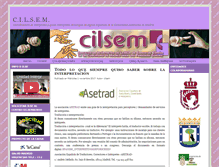 Tablet Screenshot of cilsem.org
